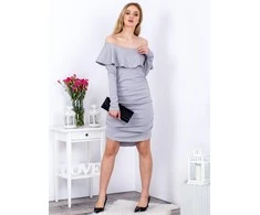 City Donna Suknelė-EM-SK-009.55-pilka