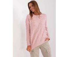 Wool Fashion Italia Sweter-AT-SW-2335-1.68P-jasny rožinė