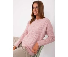 Wool Fashion Italia Sweter-AT-SW-2335-1.68P-jasny rožinė