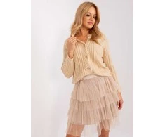 Wool Fashion Italia Megztinis-AT-SW-2346-2,99P-smėlio spalvos