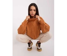 Wool Fashion Italia Megztinis-AT-SW-2350.91P-šviesiai rudas