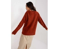 Wool Fashion Italia Megztinis-AT-SW-2358.31-tamsiai oranžinis