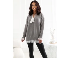 Factory Price Sweter-CS-SW-KK2130.10-pilka