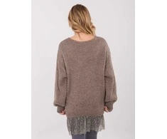 Factory Price Sweter-IN-SW-33681.05P-ciemny bezowy