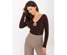 Factory Price Sweter-PM-SW-DF61034.76-ciemny ruda