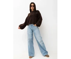 Factory Price Sweter-PM-SW-F549.66-ciemny ruda