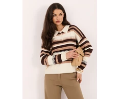 Factory Price Sweter-PM-SW-F6026.49-balta ir-ruda