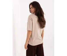Fresh Made Marškinėliai moterims-D12083AI02799A-smėlio spalva
