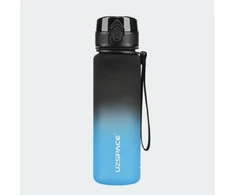 Gertuvė UZSPACE TRITAN 500 ml, plastikas be BPA - 3026-Juodas-Mėlynas