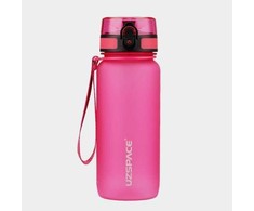 Gertuvė UZSPACE TRITAN 650 ml, plastikas be BPA - 3037-Rožinis
