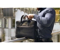 Gold GENUINE LEATHER SHOULDER BAG SL04 WATERFORD Juodas