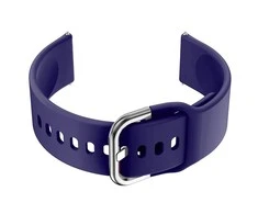 Pacific U01 smartwatch rubber strap - navy mėlynas/sidabrinis - 18mm