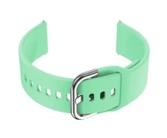 Pacific Dirželis guma išmaniajam laikrodžiui 18mm - mint/sidabrinė