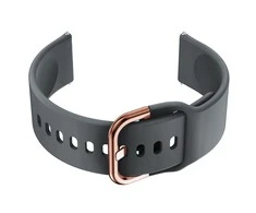 Pacific Dirželis gumowy do smartwatch 18mm - ciemny pilka/r.auksinis