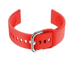 Pacific Dirželis gumowy do smartwatch 18mm - raudona/sidabrinė