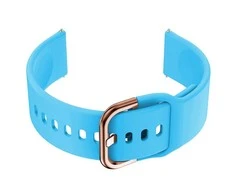 Pacific Dirželis gumowy do smartwatch 20mm - mėlyna/r.auksinis