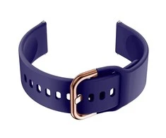Pacific Dirželis gumowy do smartwatch 20mm - tamsiai mėlyna/rosegold