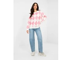 Italy Moda Džempreris moterim-MI-BL-4003.65-rožinė