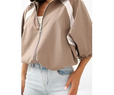 Italy Moda Bluza-MI-BL-K71751.94-ciemny bezowy