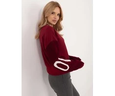 Italy Moda Megztinis-MI-BL-M5975.26P-bordo