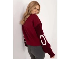 Italy Moda Megztinis-MI-BL-M5975.26P-bordo