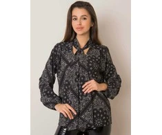 Italy Moda Palaidinė-DHJ-BZ-12182-4.31P-juoda-smėlio spalvos