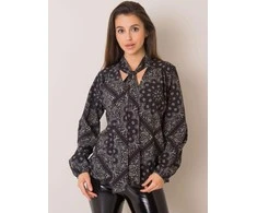 Italy Moda Palaidinė-DHJ-BZ-12182-4.31P-juoda-smėlio spalvos