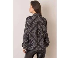 Italy Moda Palaidinė-DHJ-BZ-12182-4.31P-juoda-smėlio spalvos
