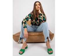 Italy Moda Palaidinė-DHJ-BZ-15256.53P-juoda-žalia