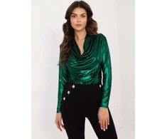 Italy Moda Bluzka-DHJ-BZ-15268.30-ciemny žalia