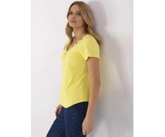Italy Moda Bluzka-DHJ-BZ-25168.00-geltona