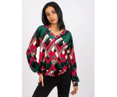 Italy Moda Palaidinė-DHJ-BZ-6033-1.49P-tamsiai žalia