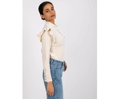 Italy Moda Palaidinė-DHJ-BZ-6533A.44P-šviesiai smėlio spalvos