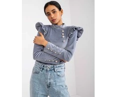 Italy Moda Palaidinė-DHJ-BZ-6533A.44P-pilka