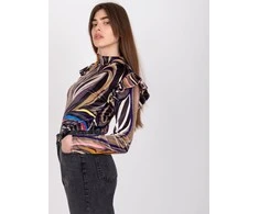 Italy Moda Palaidinė-DHJ-BZ-6533C.90-juoda-smėlio spalvos