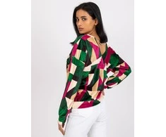 Italy Moda Palaidinė-DHJ-BZ-6550.74P-tamsiai žalia