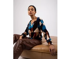 Italy Moda Palaidinė-DHJ-BZ-6550.74P-tamsiai mėlyna