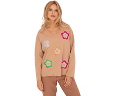 Italy Moda Palaidinė-DHJ-BZ-6679.22-smėlio spalvos