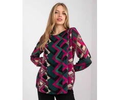 Italy Moda Palaidinė-DHJ-BZ-8643-2.67P-tamsiai žalia