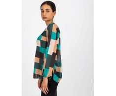 Italy Moda Palaidinė-DHJ-BZ-8643.38P-tamsiai žalia