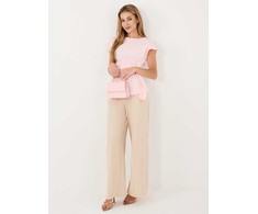 Italy Moda Bluzka-IR-BZ-G53517.21-jasny rožinė