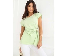 Italy Moda Bluzka-IR-BZ-G53517.21-šviesiai žalia