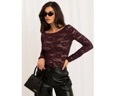 Italy Moda Bluzka-IR-BZ-XYS3704.02-ciemny violetinė