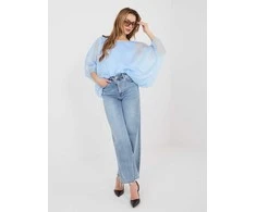 Italy Moda Bluzka-IT-BZ-18868.81-šviesiai mėlyna