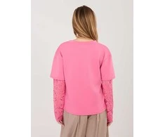 Italy Moda Bluzka-IT-BZ-22128.27-ciemny rožinė