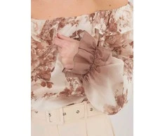 Italy Moda Bluzka-IT-BZ-26018.65-smėlio spalva