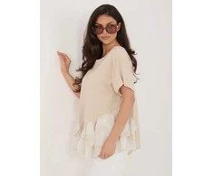 Italy Moda Bluzka-IT-BZ-81870.18-smėlio spalva