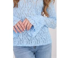 Italy Moda Bluzka-IT-BZ-9970.97-šviesiai mėlyna