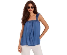 Italy Moda Bluzka-IT-BZ-A9157TSNZ.99-mėlyna
