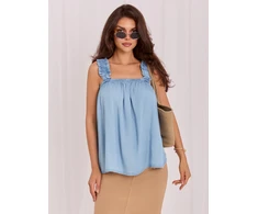 Italy Moda Bluzka-IT-BZ-A9157TSNZ.99-šviesiai mėlyna